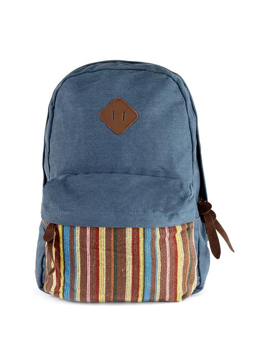 blue canvas backpack - 11441466 - Very Small Image - 1