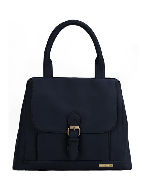 blue leatherette handbag - 11441572 - Very Small Image - 1