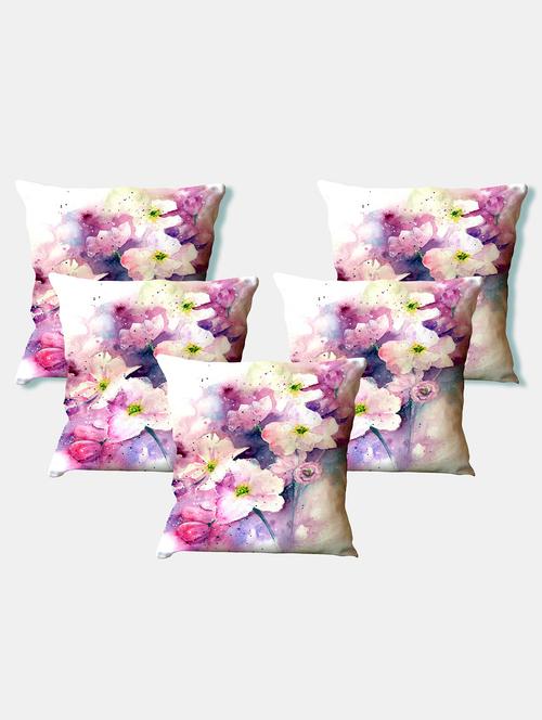 la verve digital printed canvas floral cushion cover - 11444275 - Very Small Image - 1