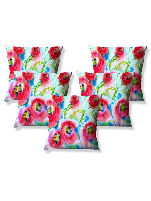 la verve digital printed canvas floral cushion cover - 11444303 - Very Small Image - 1