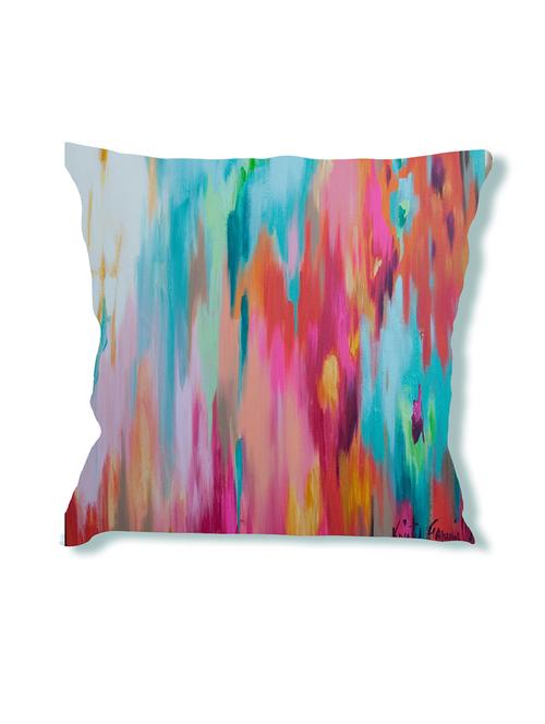 la verve digital printed canvas abstract cushion cover - 11444381 - Very Small Image - 1