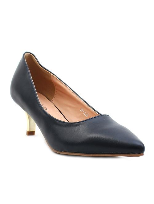black synthetic slip on pumps - 11446836 - Very Small Image - 1