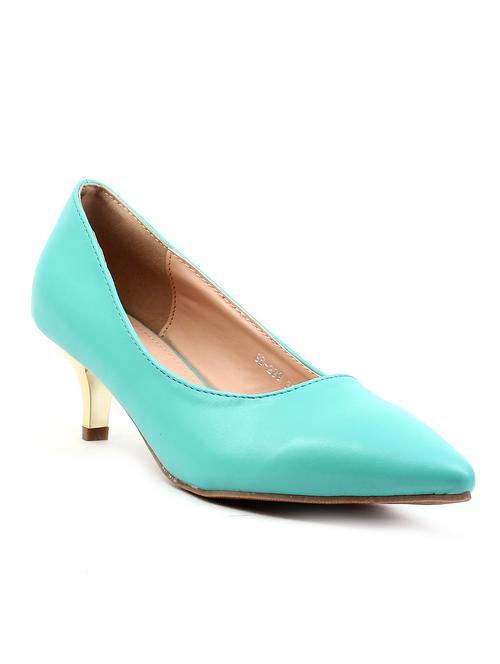 green synthetic slip on pumps - 11446837 - Very Small Image - 1