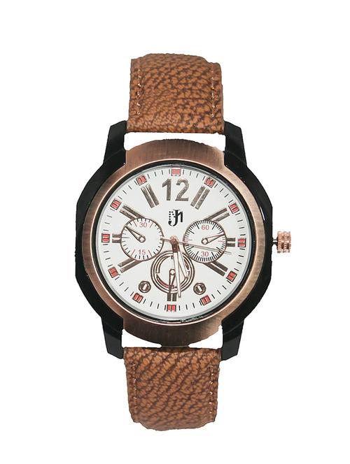 jm brown round dial watch - 11446941 - Very Small Image - 1