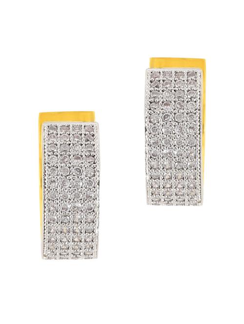 gold metal studs earrings - 11447350 - Very Small Image - 1