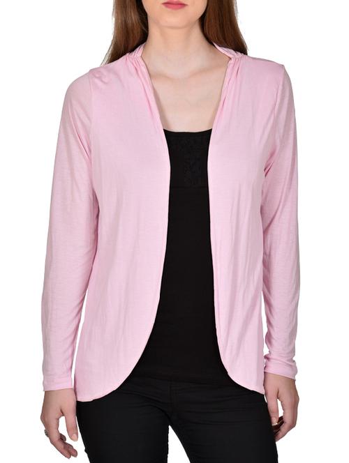 solid pink viscose shrug - 11447606 - Very Small Image - 1