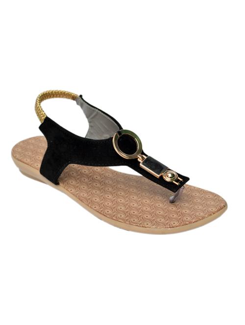 black leatherette sandal - 11449739 - Very Small Image - 1