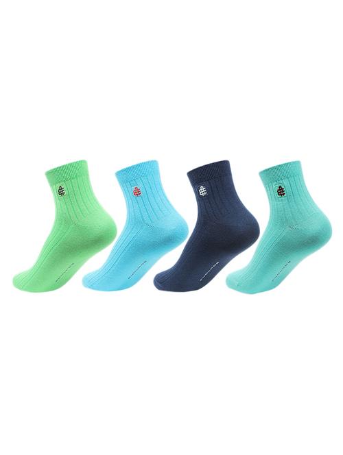 multi colored cotton ankle length sock set of 4 - 11449794 - Very Small Image - 1
