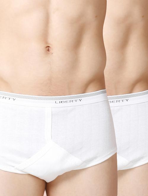 white cotton briefs (set of 2) - 11450002 - Very Small Image - 1