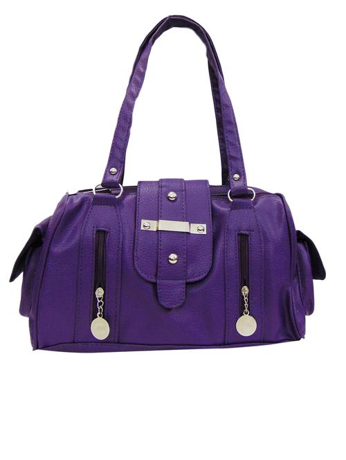 purple leatherette handbag - 11450657 - Very Small Image - 1