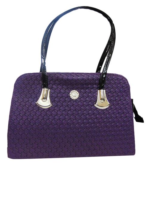 purple leatherette handbag - 11450662 - Very Small Image - 1