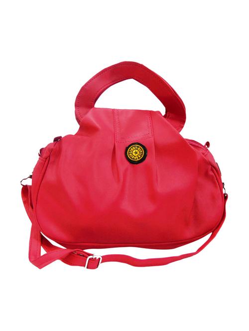 solid red leatherette sling bag - 11450716 - Very Small Image - 1