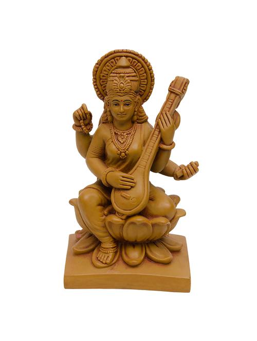 saraswati idol murti of polyresin - 11454157 - Very Small Image - 1