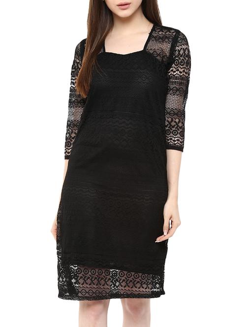black lace shift dress - 11455518 - Very Small Image - 1
