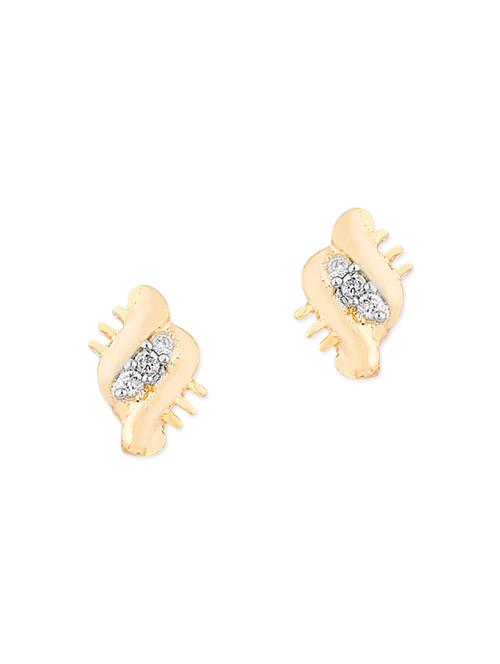 gold plated embellished stud earrings - 11456374 - Very Small Image - 1