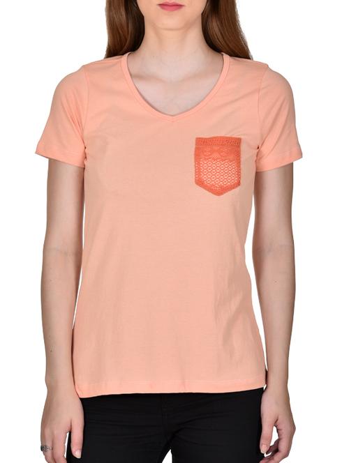 orange jersey cotton tee - 11456534 - Very Small Image - 1