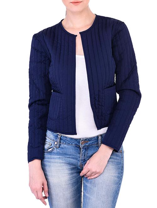 navy blue polyester blazer - 11459166 - Very Small Image - 1