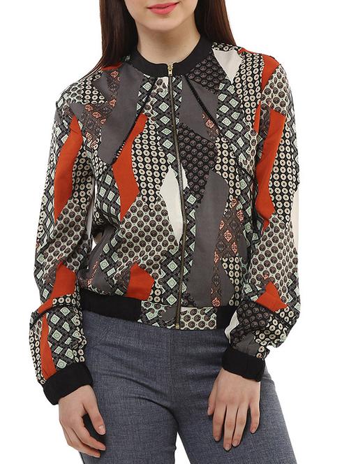multi colored polyester jacket - 11459232 - Very Small Image - 1