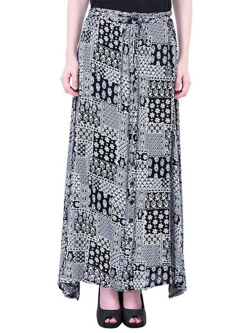 multi colored viscose aline skirts - 11459272 - Very Small Image - 1