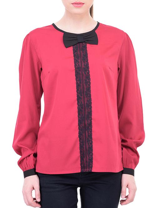 pink polyester regular top - 11459438 - Very Small Image - 1