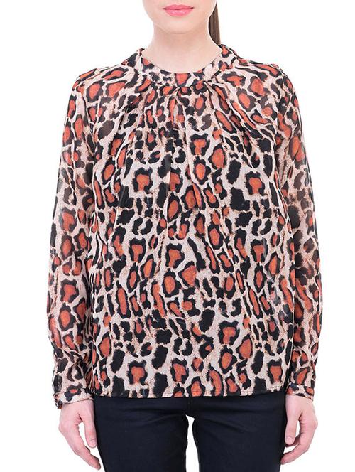 white animal print top - 11459448 - Very Small Image - 1