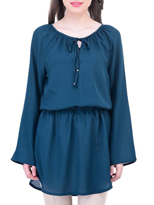 green blouson tunic - 11459616 - Very Small Image - 1