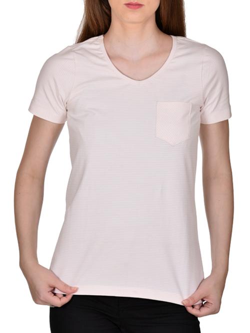 pink jersey cotton tee - 11460067 - Very Small Image - 1