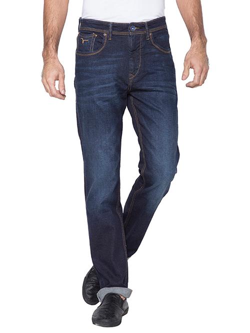 navy blue cotton jeans - 11461156 - Very Small Image - 1