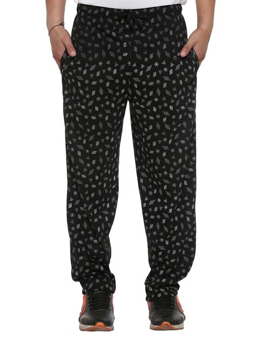 multi colored cotton ankle length track pant - 11461374 - Very Small Image - 1