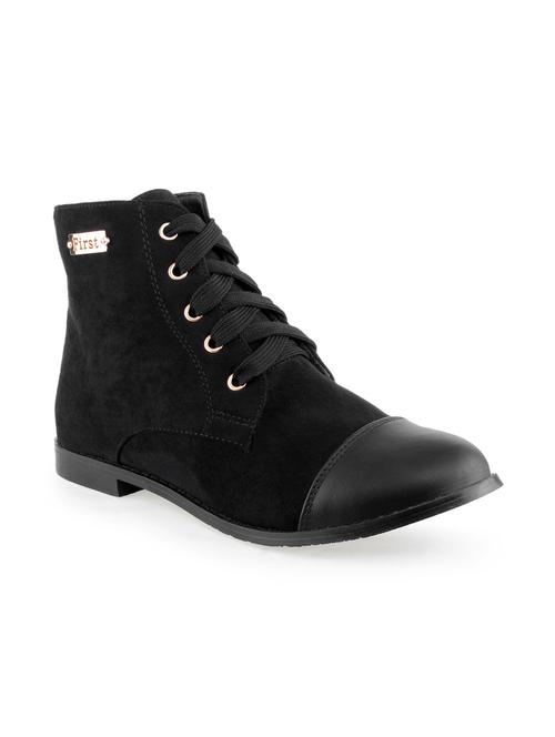 black suede ankle boot - 11461399 - Very Small Image - 1