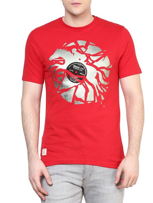 red cotton tshirt - 11461910 - Very Small Image - 1