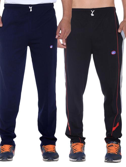 multi colored cotton ankle length track pant - 11462183 - Very Small Image - 1