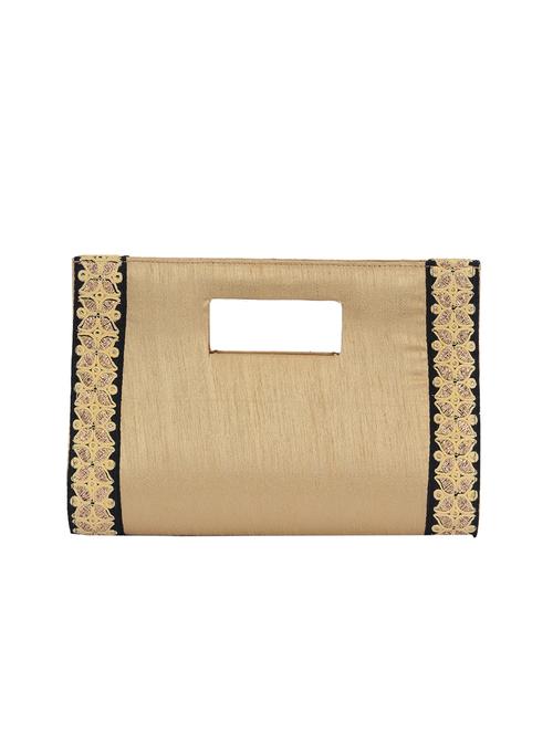 golden silk clutch - 11462757 - Very Small Image - 1