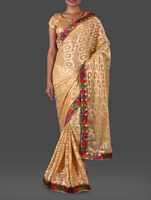 geometric pattern brasso georgette saree - 1146522 - Very Small Image - 1