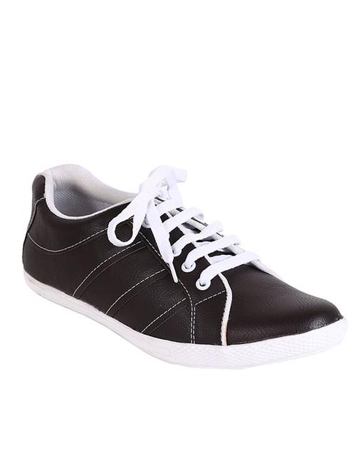 brown synthetic lace up sneakers - 11468163 - Very Small Image - 1
