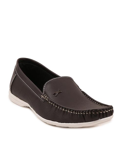 brown synthetic slip on loafers - 11468213 - Very Small Image - 1