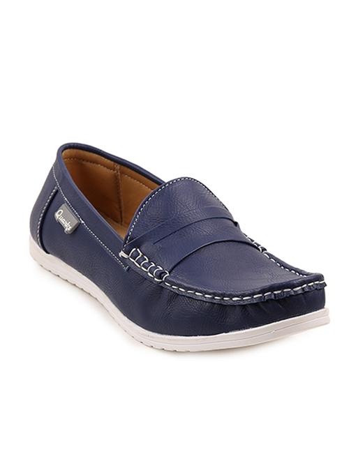blue synthetic slip on loafers - 11468216 - Very Small Image - 1
