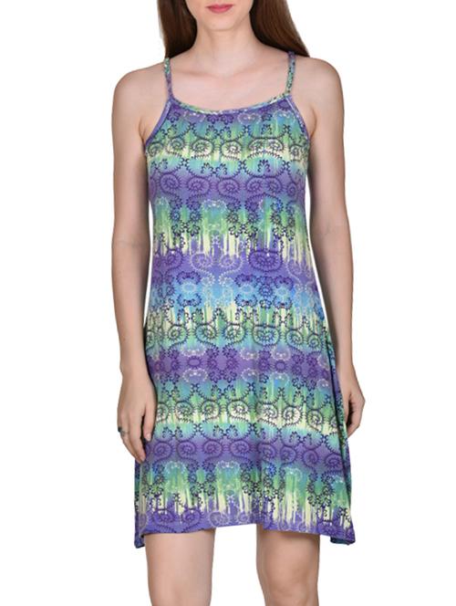multi color, viscose printed dress - 11468517 - Very Small Image - 1