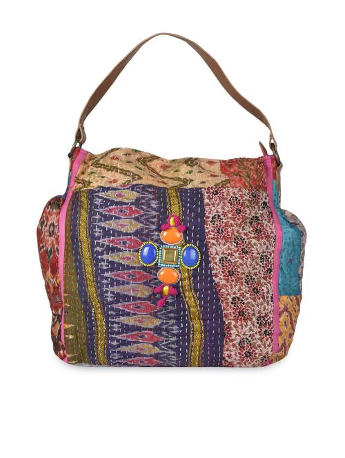 multicoloured embellished fabric handbag - 1147094 - Very Small Image - 1