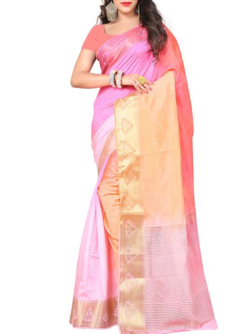multicolor silk saree with blouse - 11475863 - Very Small Image - 1