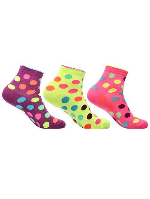 multi colored cotton socks set of 3 - 11475990 - Very Small Image - 1