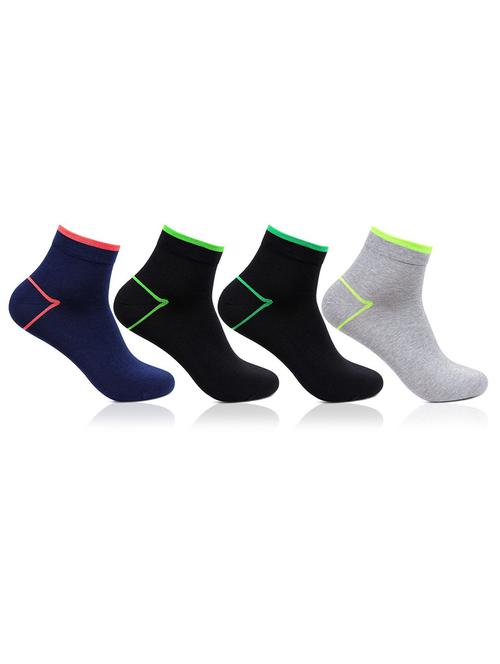 multi colored cotton sock set of 4 - 11476049 - Very Small Image - 1