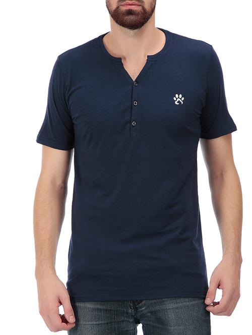 dark green henley t-shirt - 11477170 - Very Small Image - 1