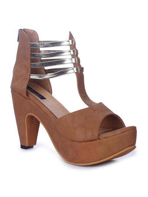 tan leatherette sandal - 11477387 - Very Small Image - 1