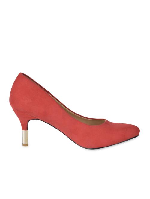 Solid Red Pencil Heel Pumps - 1147816 - Very Small Image - 1