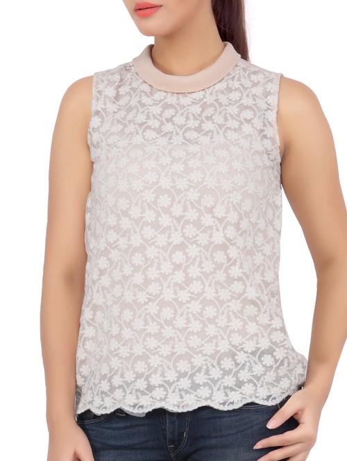 sleeveless lacy top - 1147868 - Very Small Image - 1