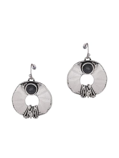 black metallic drop earrings - 1147931 - Very Small Image - 1