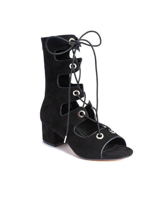 black faux leather gladiators - 11487112 - Very Small Image - 1