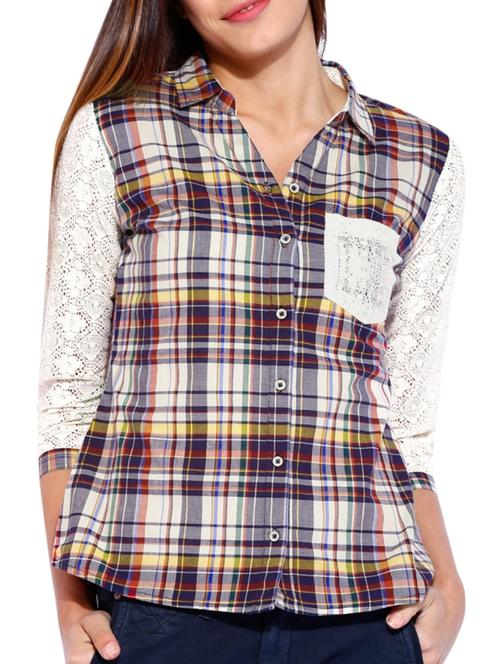 multi colored cotton regular shirt - 11488652 - Very Small Image - 1