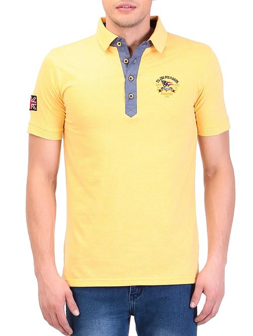 yellow cotton t-shirt - 11493974 - Very Small Image - 1